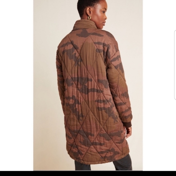 Anthropologie Marrakech Quilted Camo Jacket - Picture 4 of 10